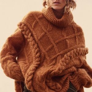 Zara limited edition cable knit sweater 💛